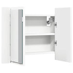 LED Bathroom Mirror Cabinet White 60x12x45 cm Acrylic 804956