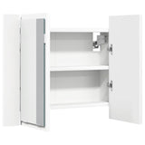 LED Bathroom Mirror Cabinet White 60x12x45 cm Acrylic 804956