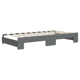 Daybed with Trundle and Drawers Dark Grey 90x190 cm Fabric 3197264