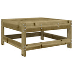 ZNTS 10 Piece Garden Lounge Set Impregnated Wood Pine 3186577