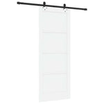 Sliding Door Manual White and black 83 x 211 cm 3333507