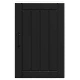 Kitchen Wall Cabinet Lucca Black Engineered Wood 853788