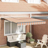 Retractable Awning Blue and Orange 300 x 250 cm 3330014
