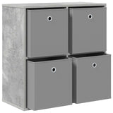 Sideboard with Drawer Concrete Grey 68.5 x 32 x 67 cm 8000543
