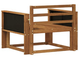 Outdoor Middle Sofa Solid Acacia Wood Natural 3438818