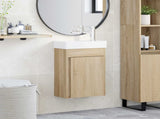 Bathroom Vanity Unit with Tap Sonoma Oak 40.5 x 22.5 x 62 cm 889523