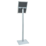 Pedestal Poster Stand 32 x 27 x 119 cm Cast Iron Silver 42030064