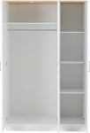 ZNTS Portland 3 Door Wardrobe 100-101-204