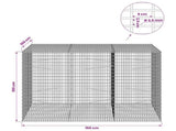 Gabion with 3.5 mm Wire and 5x2.5 cm Mesh 150x100x100 cm 3461949