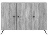 Sideboard Grey Sonoma 89 x 34.5 x 80 cm Engineered Wood 895571
