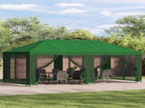 Garden Gazebo 6 x 3 m Green Polyester and Steel 190 3376011