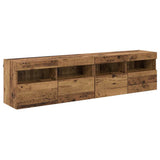TV Wall Cabinets 2 pcs Old Wood 80 x 30 x 40 cm Engineered Wood 882978
