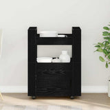 Kitchen Trolley Black oak 60 x 45 x 80 cm Engineered wood 862122