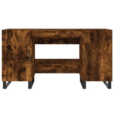 Desk Smoked Oak 140x50x75 cm Engineered Wood 829577