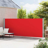 Patio Retractable Side Awning 180x600 cm Red 317967