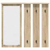 Wall-Mounted Coat Rack with Shelf Sonoma oak 84 x 10 x 80 cm 874493