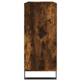 Record Cabinet Smoked Oak 84.5x38x89 cm Engineered Wood 831785