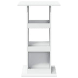 Bar Table with Storage White 60x60x102 cm Engineered Wood 854328