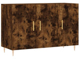 Sideboard Smoked Oak 90x34x80 cm Engineered Wood 828097