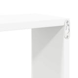 Wall Shelf Set of 2 White Engineered wood 807133
