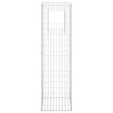 Gabion Basket Posts 2 pcs 50x50x180 cm Iron 151273