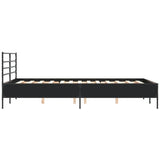 Bed Frame Black Engineered wood, metal, plywood Double Bed Frame 3280037