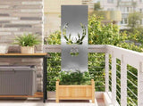 Garden Privacy Screen Silver 32 x 140 cm Stainless steel 876263