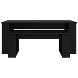 Coffee Table Set 2 pcs Black Oak Engineered Wood 8000133