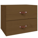 Wall-mounted Bedside Cabinet Honey Brown 50x36x40 cm 820982