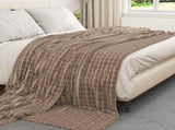 Throw Blanket Camel 240 x 220 cm 1.37 kg Fleece 42016915
