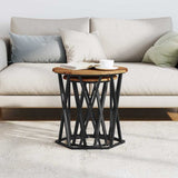 Coffee Table 2 pcs Old Wood Engineered Wood and Steel 868265