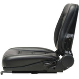 Forklift & Tractor Seat with Adjustable Backrest Black 142318