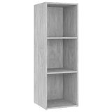 TV Cabinets 2 pcs Concrete Grey 107x35x37 cm Engineered Wood 3079938
