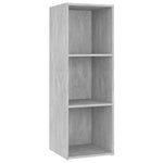 TV Cabinet Concrete Grey 107x35x37 cm Engineered Wood 805538