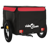 Bike Trailer Black and Red 30 kg Iron 94076
