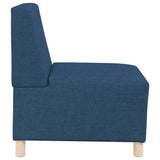 Modular Sofa Unit Armless 3 pcs Blue 55 x 74 x 82 cm Fabric 3399800