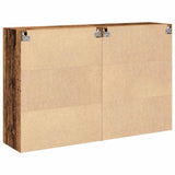 Wall Cabinets 2 pcs Old Wood 69.5 x 34 x 90 cm Engineered Wood 3334305
