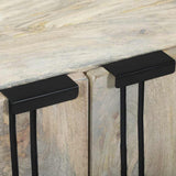 Sideboard White 60 x 33.5 x 75 cm Solid Mango Wood 4017974