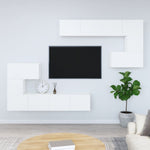 Wall-mounted TV Cabinet White Engineered Wood 3114582