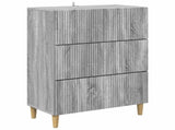 Drawer Cabinet Grey Sonoma 66 x 34.5 x 90 cm Engineered Wood 894611