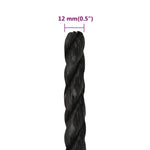 Work Rope Black 12 mm 500 m Polypropylene 153020