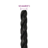 Work Rope Black 12 mm 500 m Polypropylene 153020