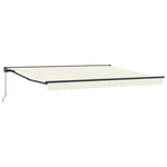 Retractable Awning Manual Cream 400x300 cm Fabric 3330491