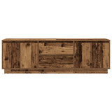 TV Cabinet with LED Lights Old Wood 160.5x41x50 cm 3328433
