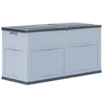 ZNTS Garden Storage Box 320 L Grey Black 45689