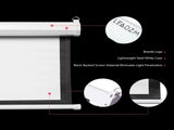 UK Plug, 100 inch 169 Aspect Ratio Manual Self-locking Warp Knitted White Plastic Projection 24596239
