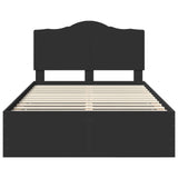 Bed Frame with Drawer Black 120 x 200 cm Engineer Wood 3413430