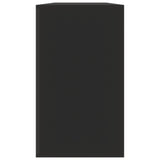 Shoe Bench Black 80x24x45 cm Engineered Wood 342641