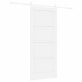 Sliding Door White 86 x 198.5 cm Solid pine wood and steel 3333763