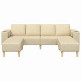 Living Room Couch 3 pcs Cream Polyester 3335118